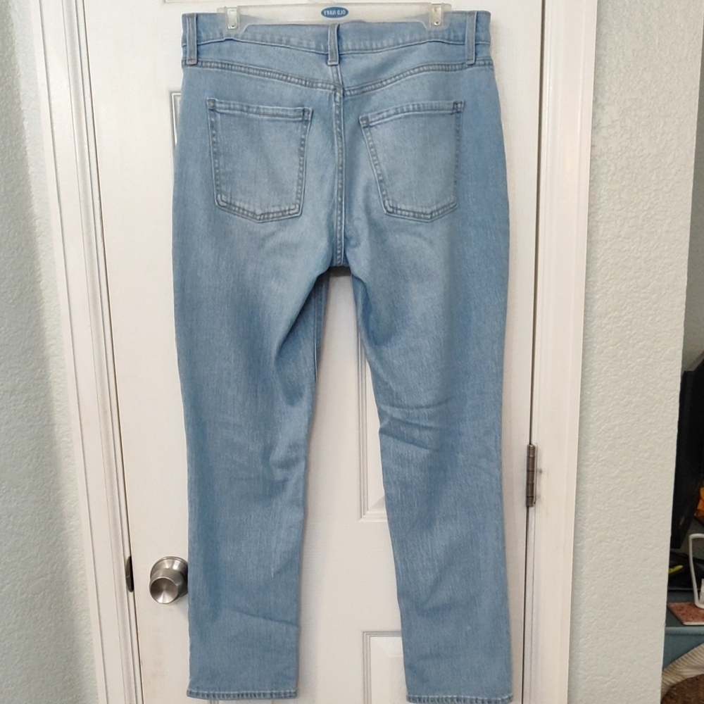 Old Navy Blue Straight Leg Denim Jeans - Picture 3 of 3